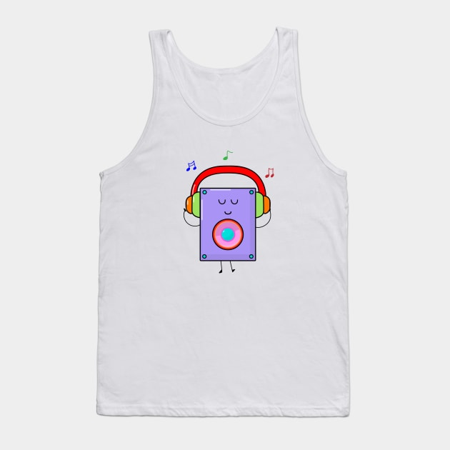 cute speaker Tank Top by wordspotrayal